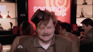 ron swanson drunk